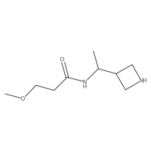 N-[1-(azetidin-3-yl)ethyl]-3-methoxypropanamide Structure