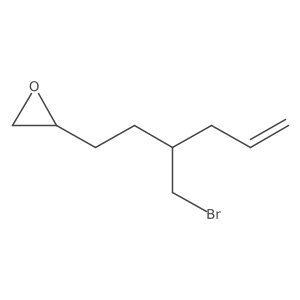2-[3-(Bromomethyl)hex-5-en-1-yl]oxirane Structure