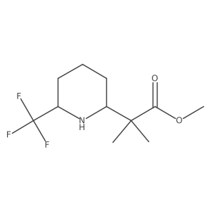 Methyl 2-methyl-2-[6-(trifluoromethyl)piperidin-2-yl]propanoate Structure