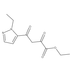 ethyl 4-(1-ethyl-1H-pyrazol-5-yl)-2,4-dioxobutanoate结构式