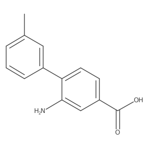 3-Amino-4-(3-methylphenyl)benzoic acid结构式
