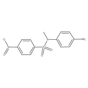 N-(4-aminophenyl)-N-methyl-4-nitrobenzene-1-sulfonamide结构式