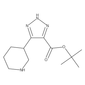 tert-butyl 5-(piperidin-3-yl)-1H-1,2,3-triazole-4-carboxylate结构式