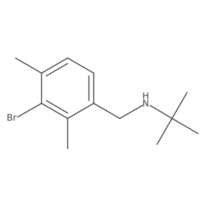 [(3-Bromo-2,4-dimethylphenyl)methyl](tert-butyl)amine Structure