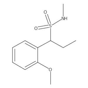 1-(2-methoxyphenyl)-N-methylpropane-1-sulfonamide Structure