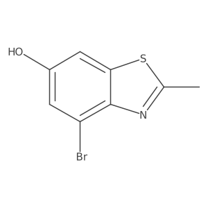 4-Bromo-2-methyl-6-benzothiazolol结构式