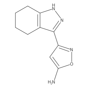 3-(4,5,6,7-tetrahydro-1H-indazol-3-yl)-1,2-oxazol-5-amine结构式
