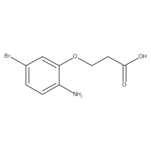 3-(2-Amino-5-bromophenoxy)propanoic acid Structure