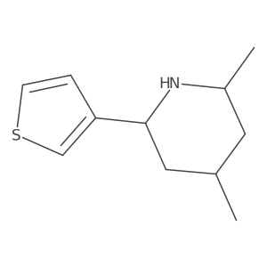 2,4-Dimethyl-6-(thiophen-3-yl)piperidine结构式