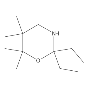 2,2-Diethyl-5,5,6,6-tetramethyl-1,3-oxazinane结构式