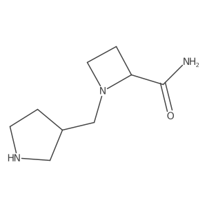 1-[(Pyrrolidin-3-yl)methyl]azetidine-2-carboxamide Structure