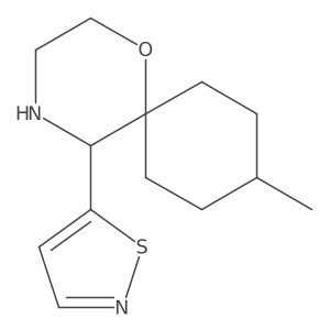 9-Methyl-5-(1,2-thiazol-5-yl)-1-oxa-4-azaspiro[5.5]undecane Structure