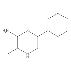 5-Cyclohexyl-2-methylpiperidin-3-amine结构式