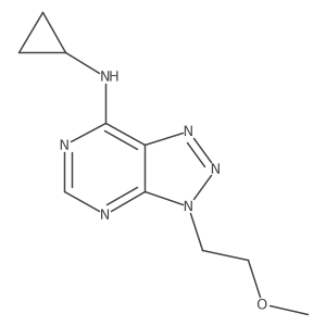 N-cyclopropyl-3-(2-methoxyethyl)-3H-[1,2,3]triazolo[4,5-d]pyrimidin-7-amine结构式