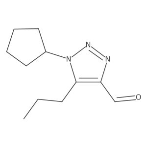 1-cyclopentyl-5-propyl-1H-1,2,3-triazole-4-carbaldehyde结构式