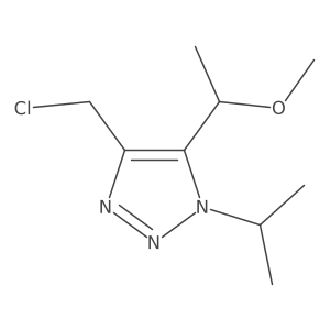 4-(chloromethyl)-5-(1-methoxyethyl)-1-(propan-2-yl)-1H-1,2,3-triazole Structure