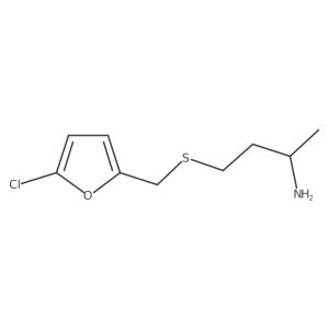 4-{[(5-Chlorofuran-2-yl)methyl]sulfanyl}butan-2-amine Structure