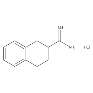 1,2,3,4-Tetrahydronaphthalene-2-carboximidamide hydrochloride结构式