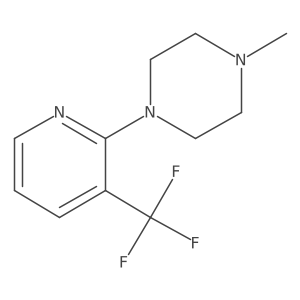 1-Methyl-4-[3-(trifluoromethyl)pyridin-2-yl]piperazine结构式