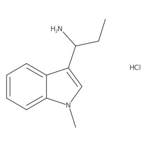 1-(1-Methyl-1H-indol-3-yl)propylamine hydrochloride Structure