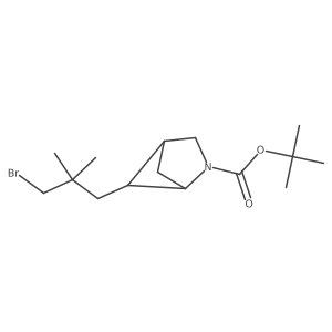 tert-butyl (1S,4R)-5-(3-bromo-2,2-dimethylpropyl)-2-azabicyclo[2.1.1]hexane-2-carboxylate Structure