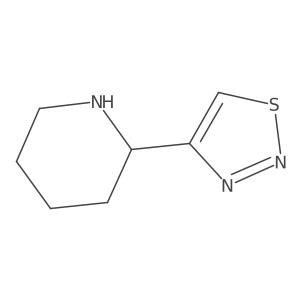 2-(1,2,3-Thiadiazol-4-yl)piperidine Structure