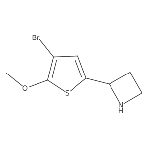 2-(4-Bromo-5-methoxythiophen-2-yl)azetidine Structure