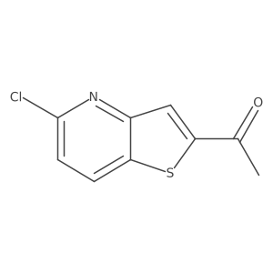 1-{5-Chlorothieno[3,2-b]pyridin-2-yl}ethan-1-one结构式