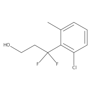 3-(2-Chloro-6-methylphenyl)-3,3-difluoropropan-1-ol Structure
