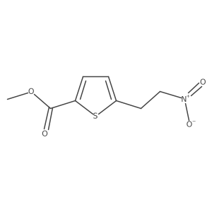 Methyl 5-(2-nitroethyl)thiophene-2-carboxylate结构式
