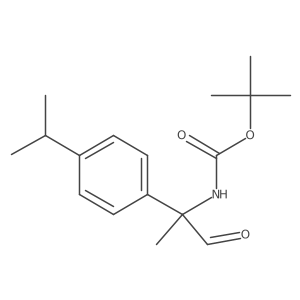 tert-butyl N-{1-oxo-2-[4-(propan-2-yl)phenyl]propan-2-yl}carbamate结构式