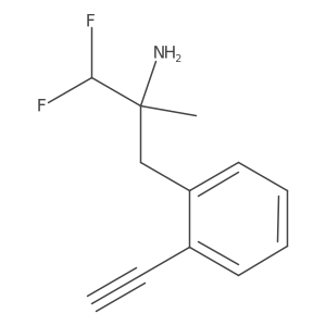 3-(2-Ethynylphenyl)-1,1-difluoro-2-methylpropan-2-amine结构式