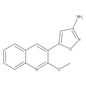 5-(2-Methoxyquinolin-3-yl)-1,2-oxazol-3-amine Structure