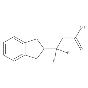 3-(2,3-dihydro-1H-inden-2-yl)-3,3-difluoropropanoic acid Structure
