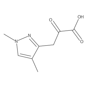 3-(1,4-dimethyl-1H-pyrazol-3-yl)-2-oxopropanoic acid结构式