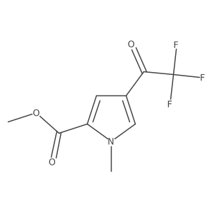 methyl 1-methyl-4-(trifluoroacetyl)-1H-pyrrole-2-carboxylate Structure