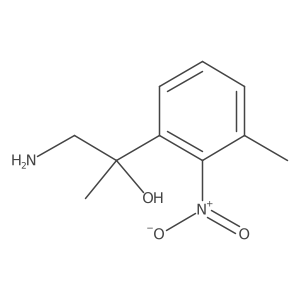 1-Amino-2-(3-methyl-2-nitrophenyl)propan-2-ol Structure