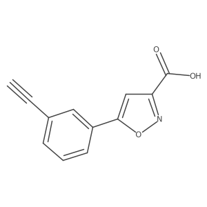 5-(3-Ethynylphenyl)-1,2-oxazole-3-carboxylic acid Structure