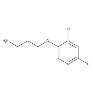 3-[(4,6-Dichloropyridin-3-yl)oxy]propan-1-amine结构式