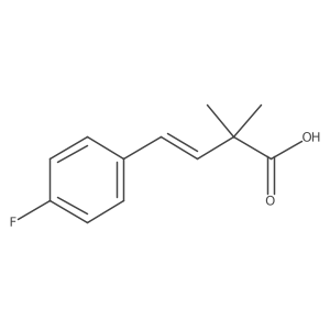 4-(4-Fluorophenyl)-2,2-dimethylbut-3-enoic acid结构式
