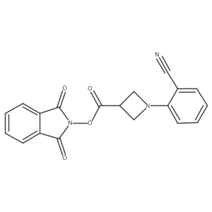 1,3-dioxo-2,3-dihydro-1H-isoindol-2-yl 1-(2-cyanophenyl)azetidine-3-carboxylate Structure