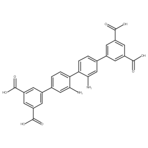 2",3'-Diamino-[1,1':4',1":4",1'"-quaterphenyl]-3,3"',5,5"'-tetracarboxylic acid Structure