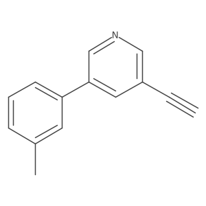 3-Ethynyl-5-m-tolylpyridine Structure