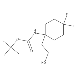 Tert-butyl N-[4,4-difluoro-1-(2-hydroxyethyl)cyclohexyl]carbamate Structure