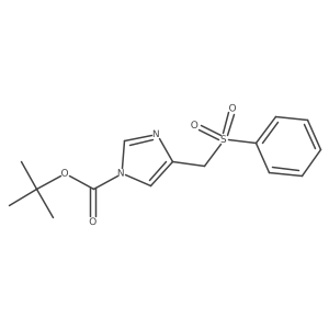 tert-butyl 4-((phenylsulfonyl)methyl)-1H-imidazole-1-carboxylate Structure