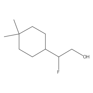 2-(4,4-Dimethylcyclohexyl)-2-fluoroethan-1-ol结构式