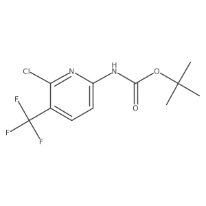 Tert-butyl (6-chloro-5-(trifluoromethyl)pyridin-2-yl)carbamate Structure