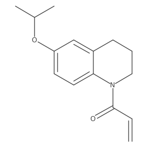1-(6-Propan-2-yloxy-3,4-dihydro-2H-quinolin-1-yl)prop-2-en-1-one结构式