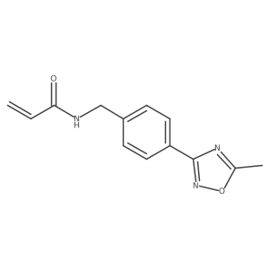 N-(4-(5-Methyl-1,2,4-oxadiazol-3-yl)benzyl)acrylamide Structure