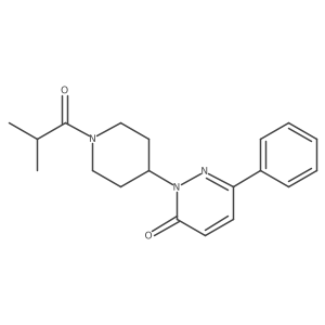 2-[1-(2-Methylpropanoyl)piperidin-4-yl]-6-phenyl-2,3-dihydropyridazin-3-one Structure